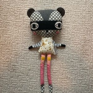 NWOT Land of Nod raccoon stuffed animal . Darling .